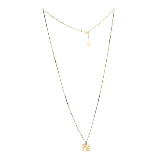 Amelia Metal Karligraphy Necklace Gold