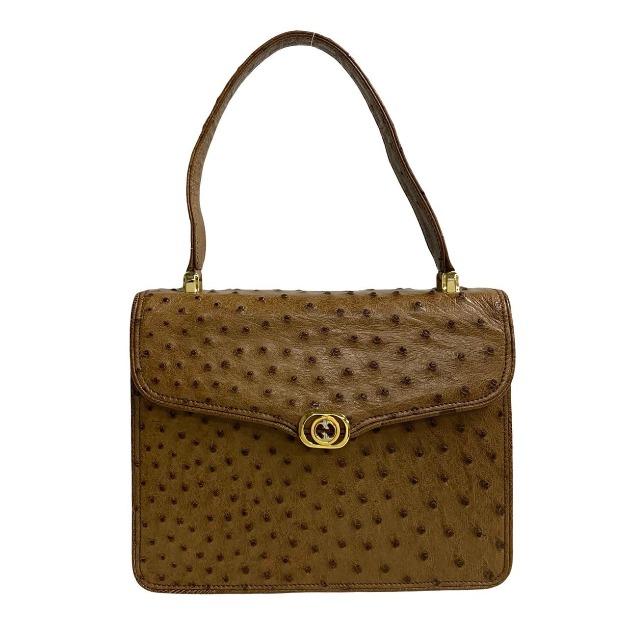 Gucci Old Gucci Ostrich Handbag