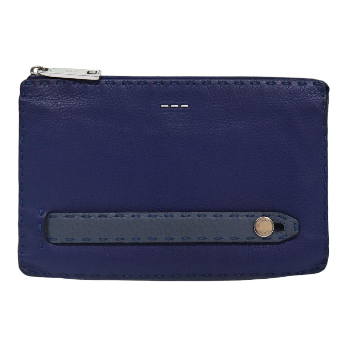 Fendi Selleria  Leather Clutch Bag