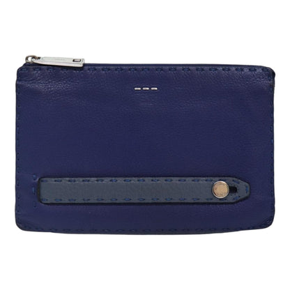 Fendi Selleria  Leather Clutch Bag