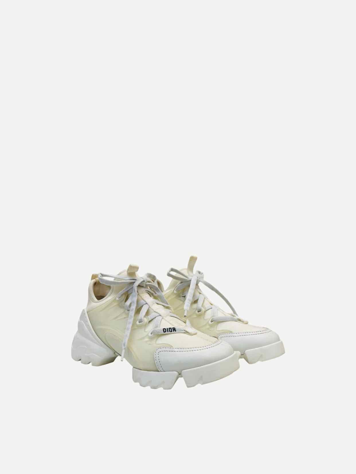 CHRISTIAN DIOR D-Connect White Size EU 35 Sneakers