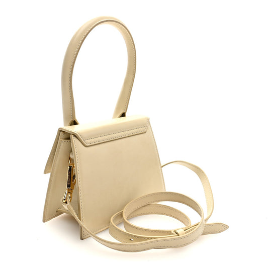 Jacquemus Smooth Calfskin Le Chiquito Moyen Ivory