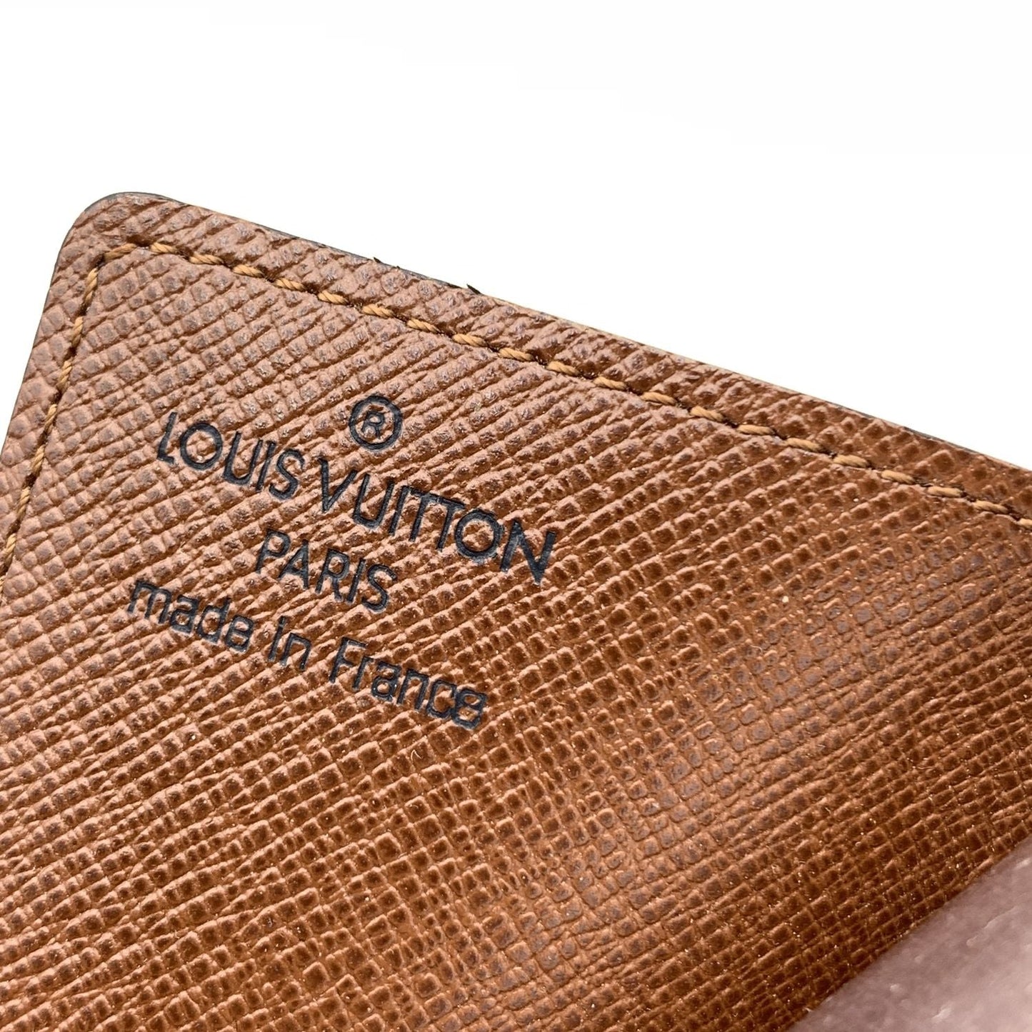 LOUIS VUITTON   Monogram Porte Carte Pression Card Case Holder