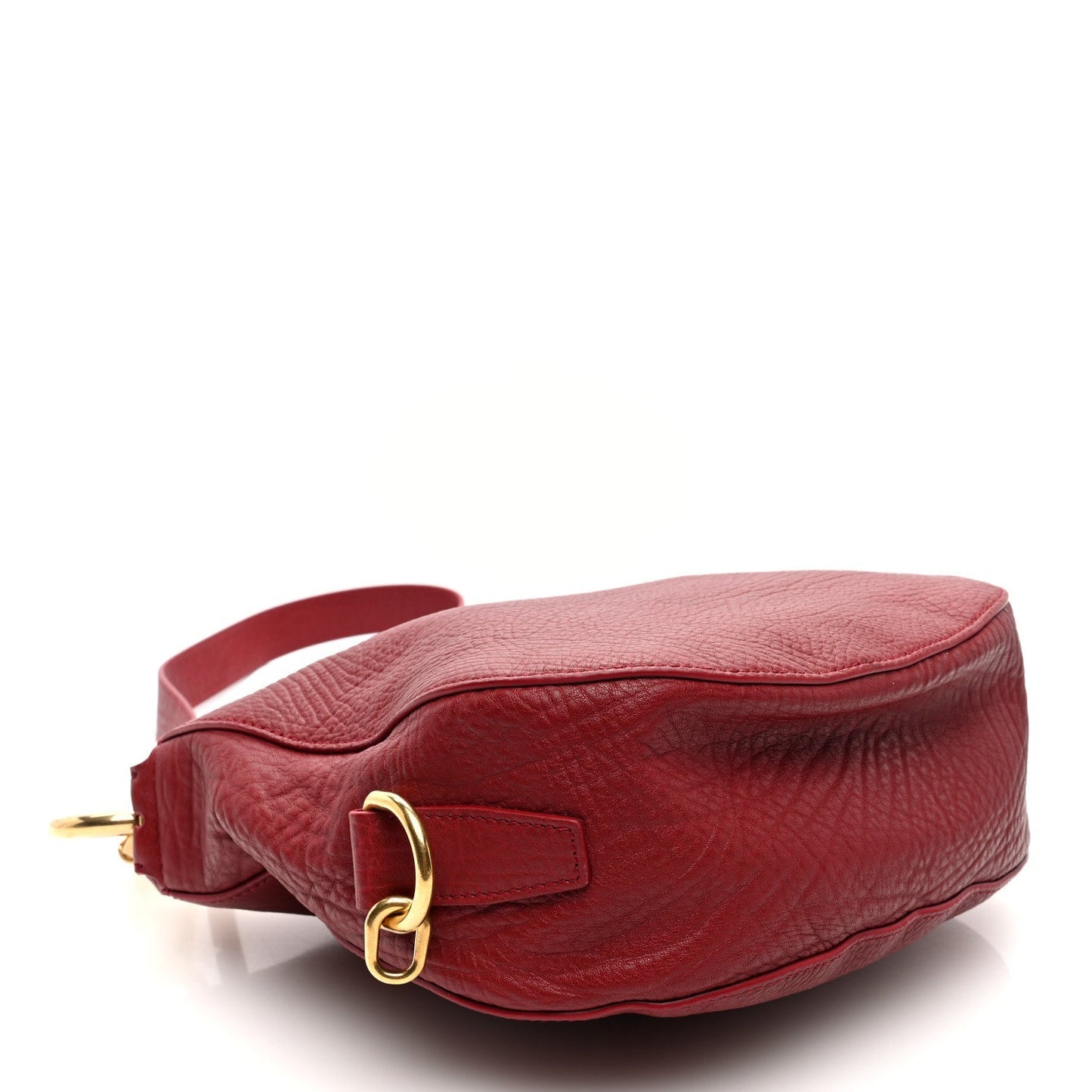 Amelia Grainy Calfskin Small Knight Bag Ruby