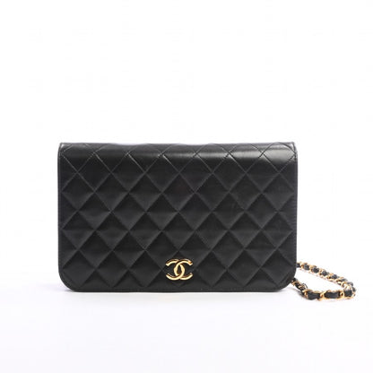 Chanel Chain Shoulder Bag Lambskin Black