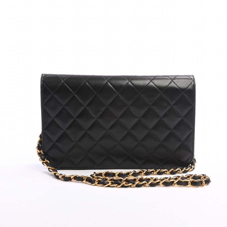 Chanel Chain Shoulder Bag Lambskin Black