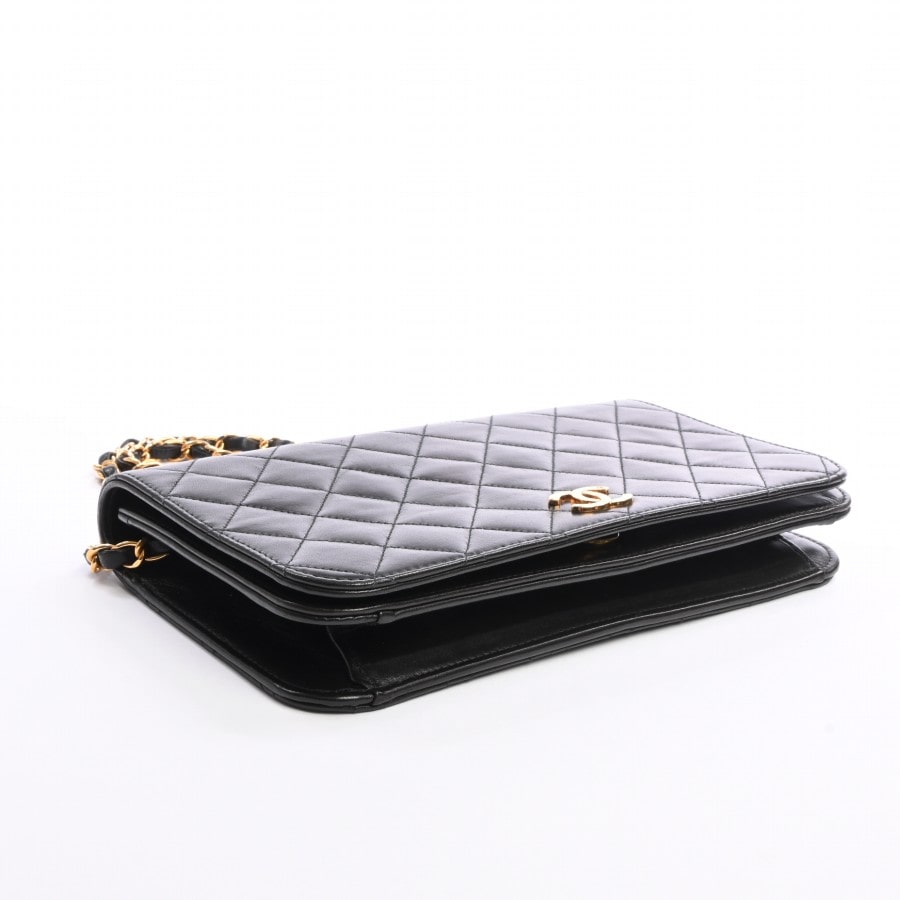 Chanel Chain Shoulder Bag Lambskin Black