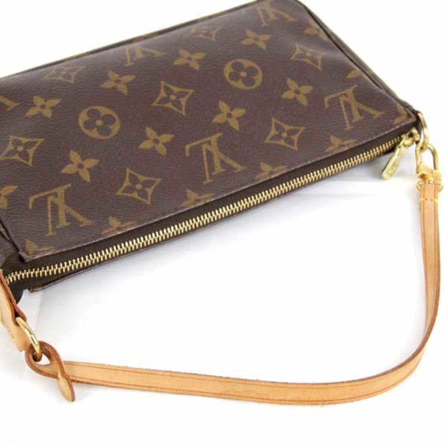 Louis Vuitton Pochette Accessoire  Canvas Clutch Bag