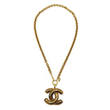 Chanel   Quilted CC Pendant Necklace