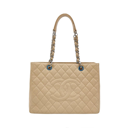 Chanel GST Grand Shopping Tote Beige Caviar Leather PM 2009-2010