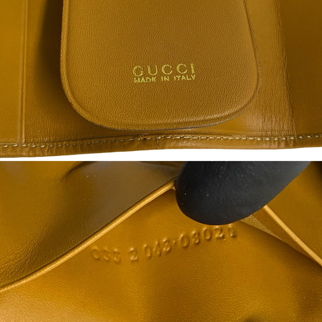 Gucci GG Logo Canvas Leather Key Case