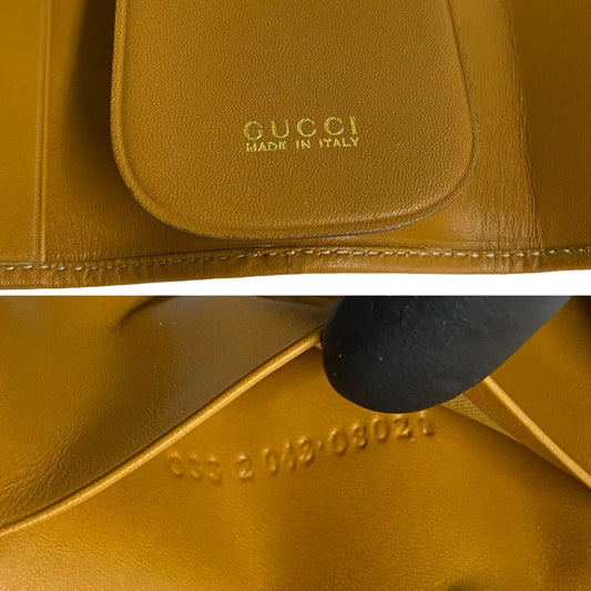 Gucci GG Logo Canvas Leather Key Case