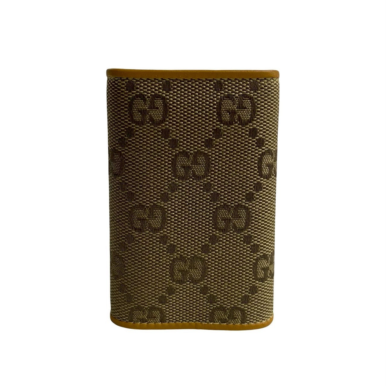 Gucci GG Logo Canvas Leather Key Case
