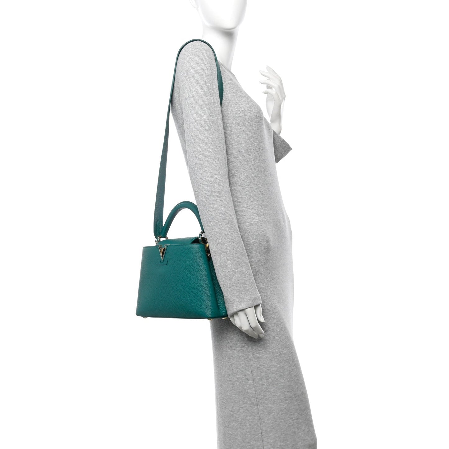 Louis Vuitton Taurillon Capucines BB Vert