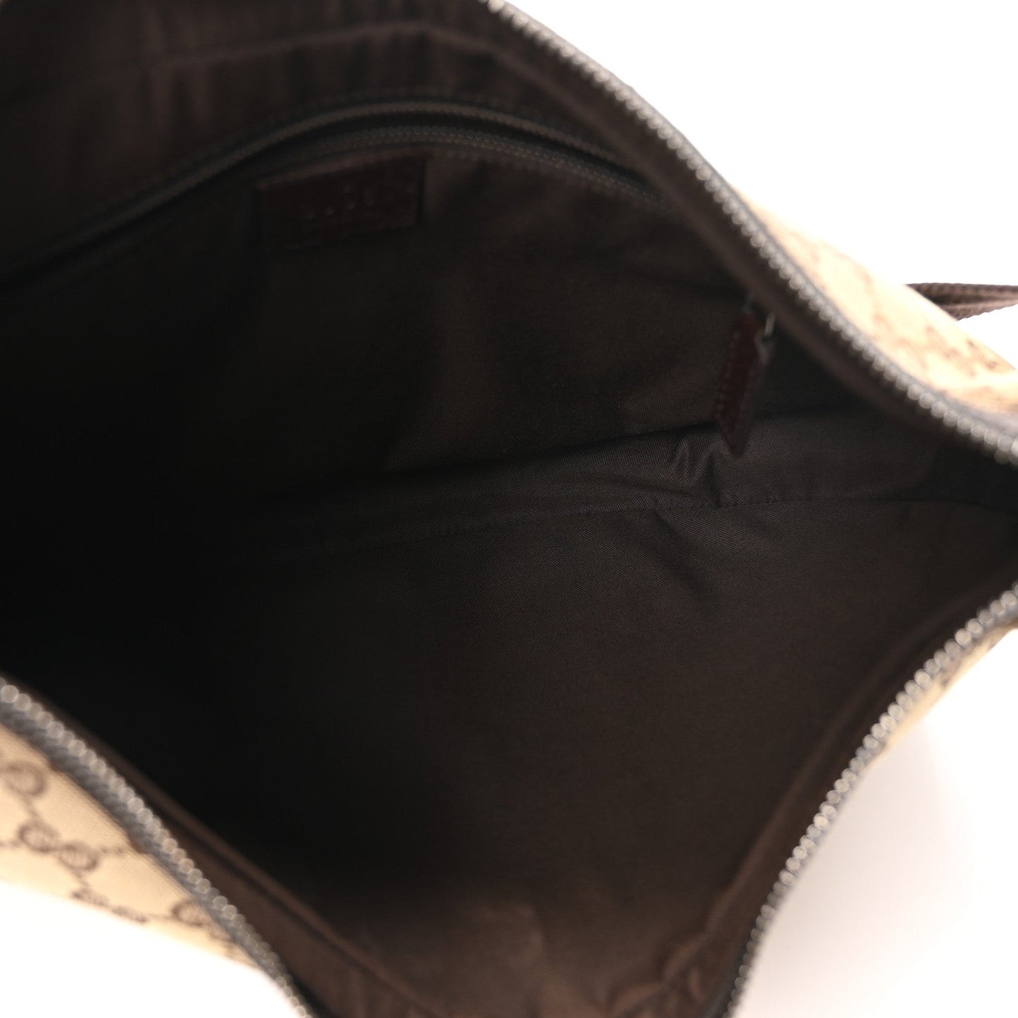 Amelia Monogram Medium Half Moon Hobo Dark Brown