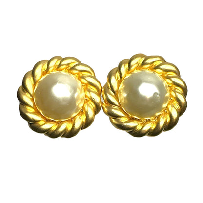 Chanel  Mabe Pearl Earrings