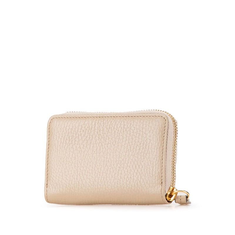 Gucci Double G Leather Coin Case