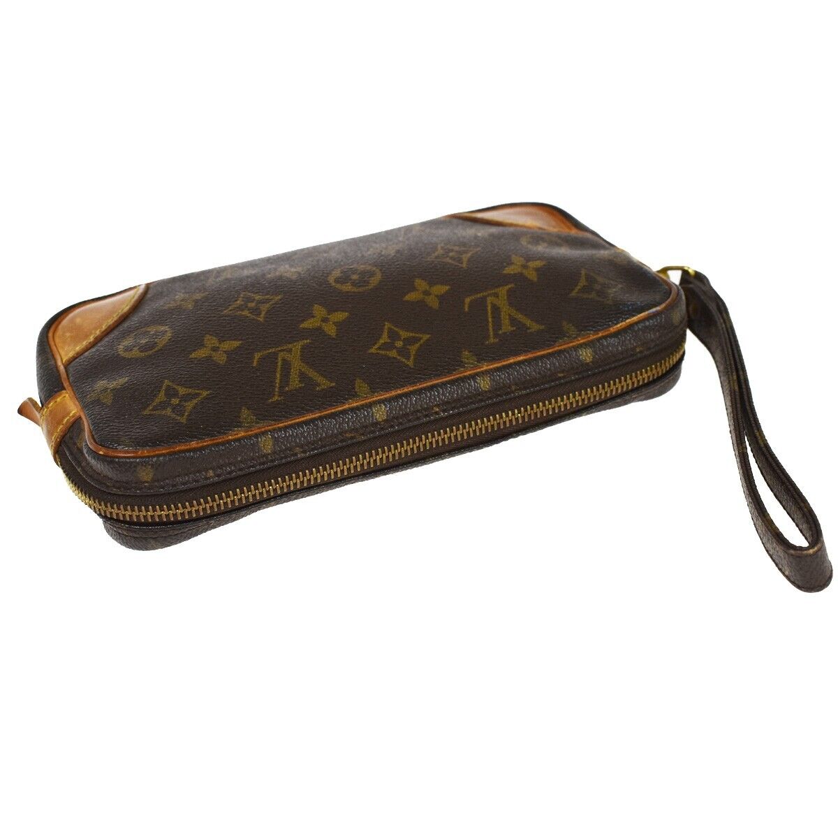 Louis Vuitton Marly Dragonne  Canvas Clutch Bag