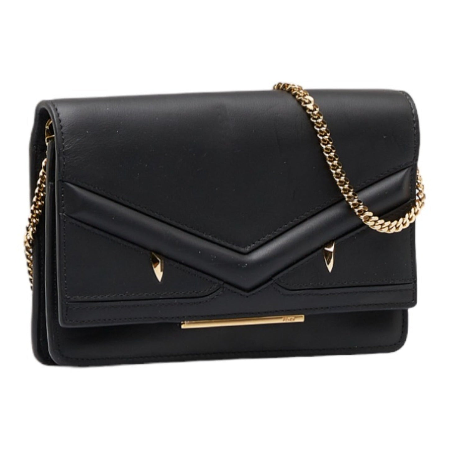 Fendi Peekaboo  Leather Clutch Bag Handbag Tote Bag (Pre-Owned)