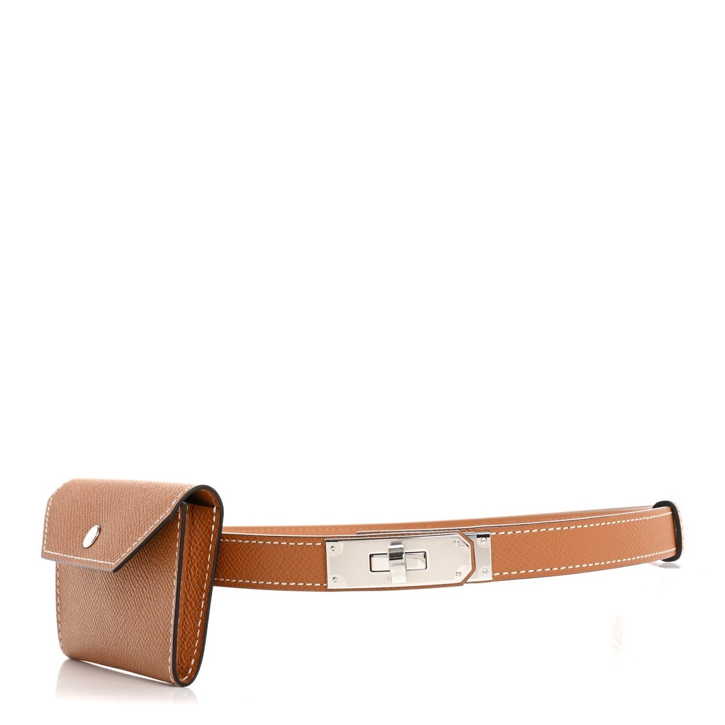 Amelia Epsom Kelly Pocket Belt Gold