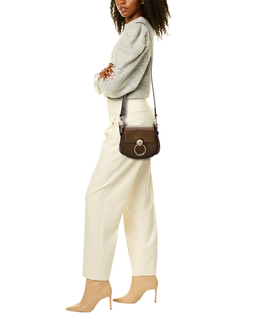 CHL - CC o? Tess Small Leather & Suede Shoulder Bag