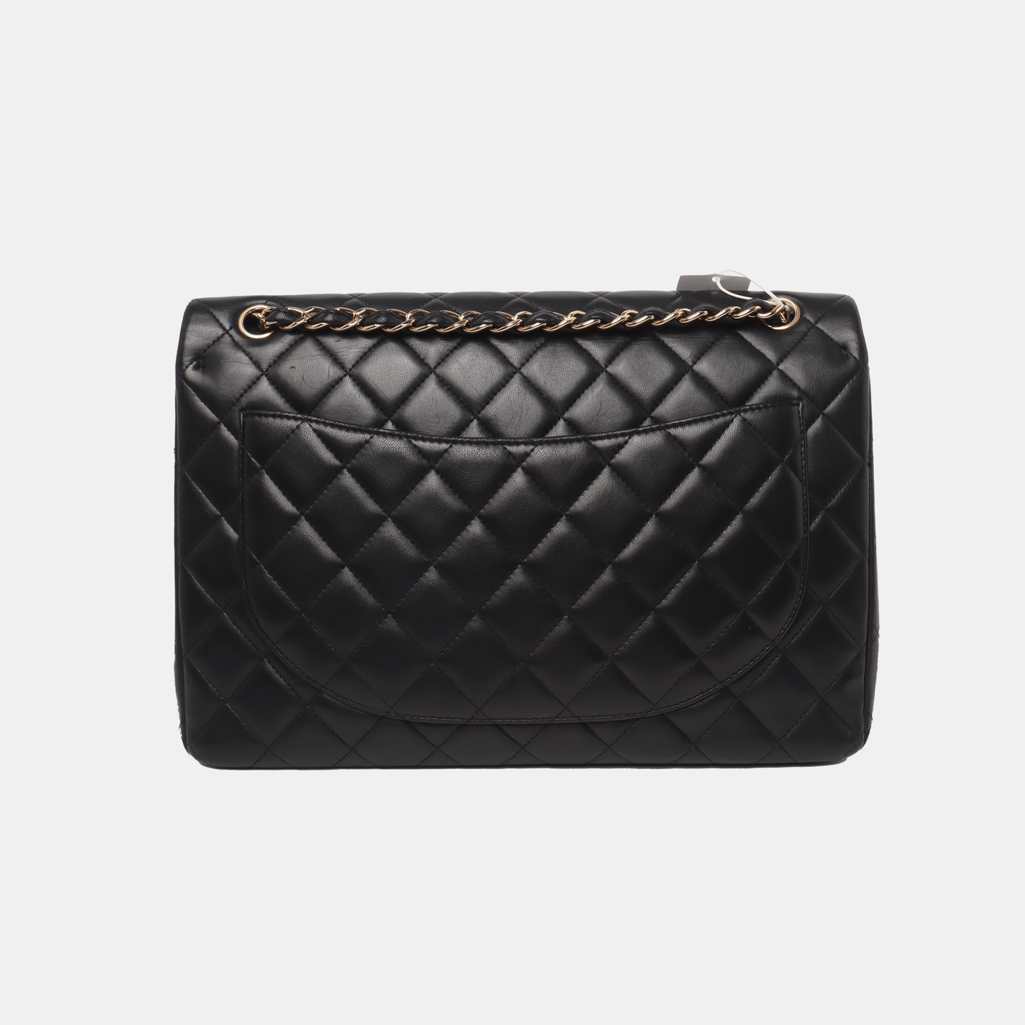 Chanel Classic Flap Maxi Black Lambskin Leather Double Flap with Gold Hardware, 2014-2015