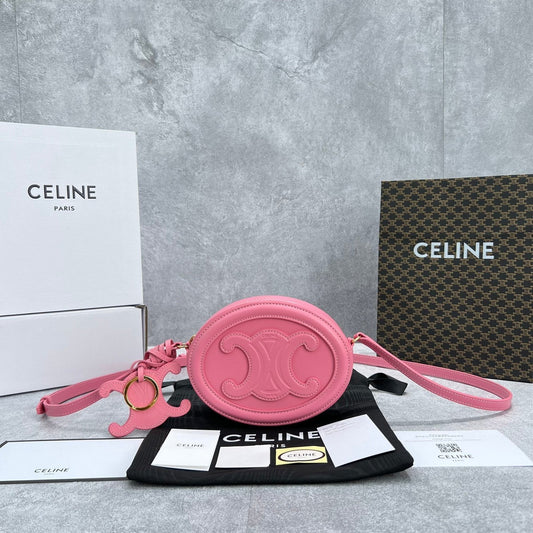 CE Crossbody Oval Purse Cuir Triomphe PiNike For Women 6in/16Amelia10I703DPQ.27LK