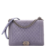 CHANEL Boy Flap Bag Quilted Calfskin Large