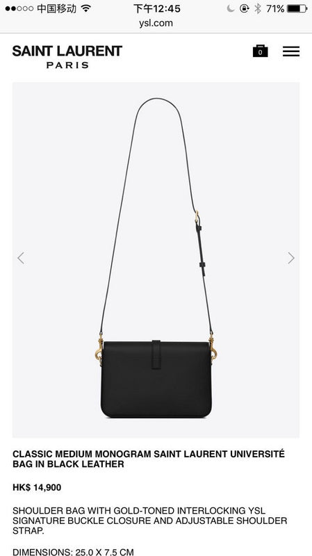 Amelia - YSL Bag - 3601