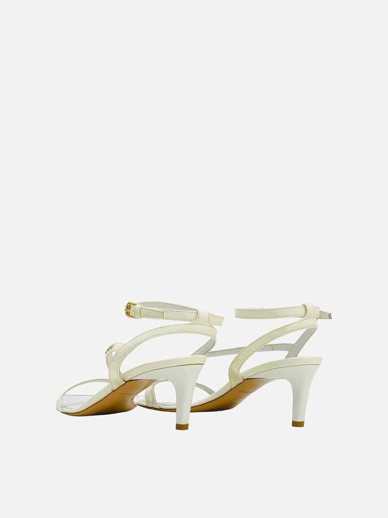 LOUIS VUITTON Signature White Size EU 38 Heeled Sandals