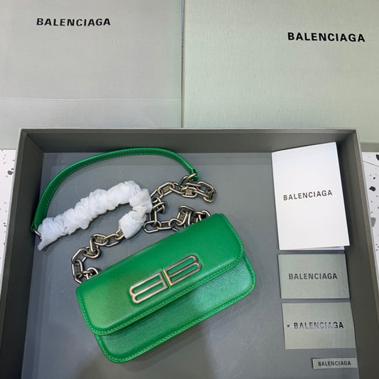 BLN-Ciaga Gossip Small On Chain Shoulder Bag Green, For Women,  Bags 7.4in/19cm