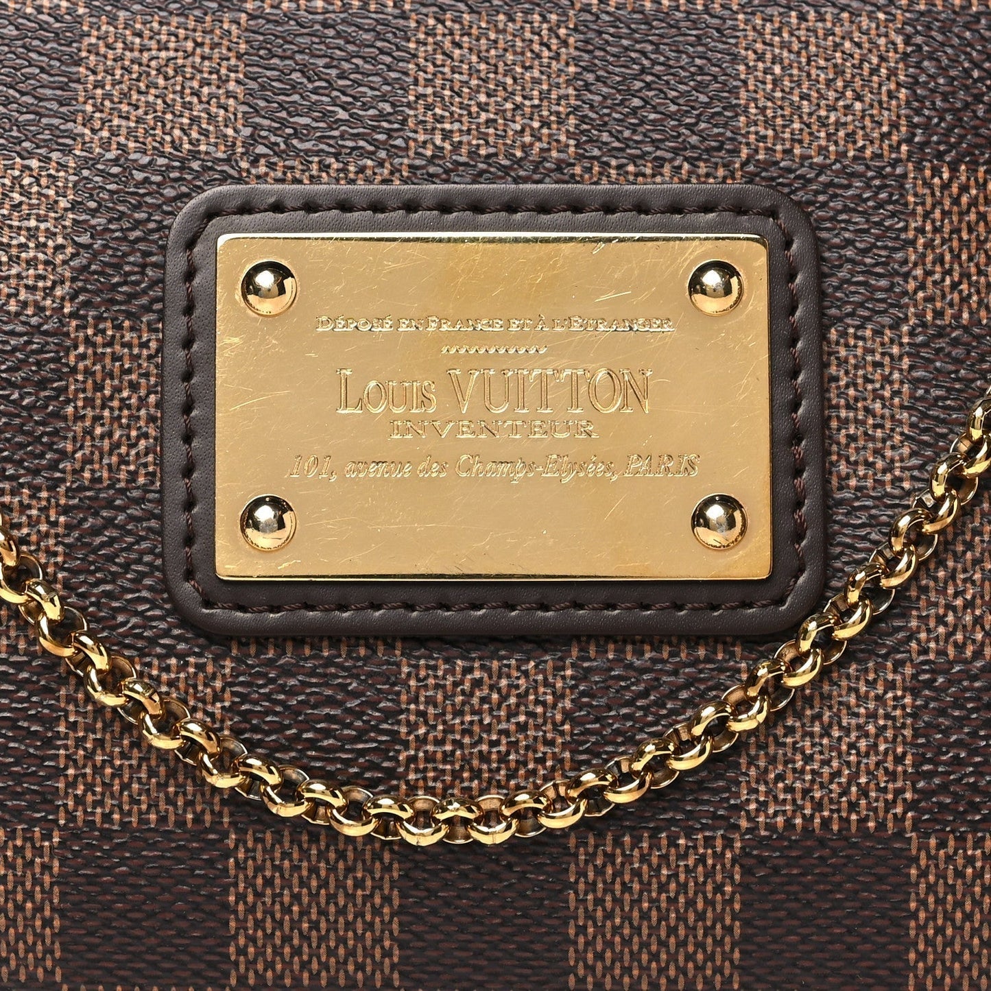 Louis Vuitton Damier Ebene Eva Clutch