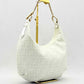 FENDI Chef Chain White & Grey Zucca Hobo bag