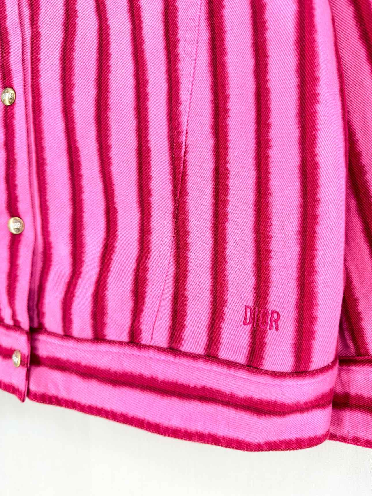 DIOR Pink & Red Striped Size 13A Jacket