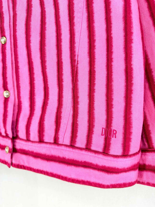 DIOR Pink & Red Striped Size 13A Jacket