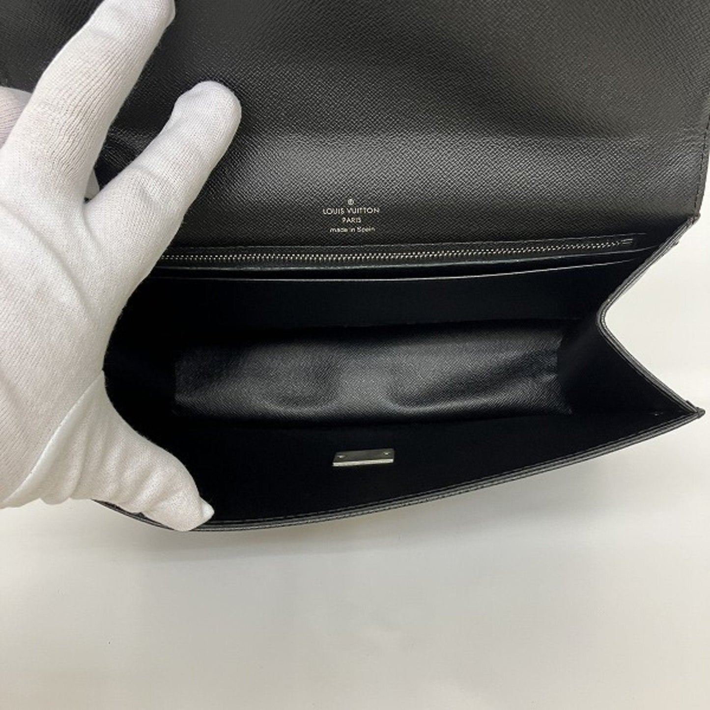 Louis Vuitton Selenga  Leather Clutch Bag