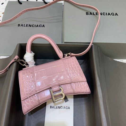 BLN-Ciaga Hourglass XS Handbag In Pink, For Women,  Bags 7.4in/19cm