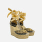GUCCI Espadrille Beige GG Size EU 35.5 Wedges