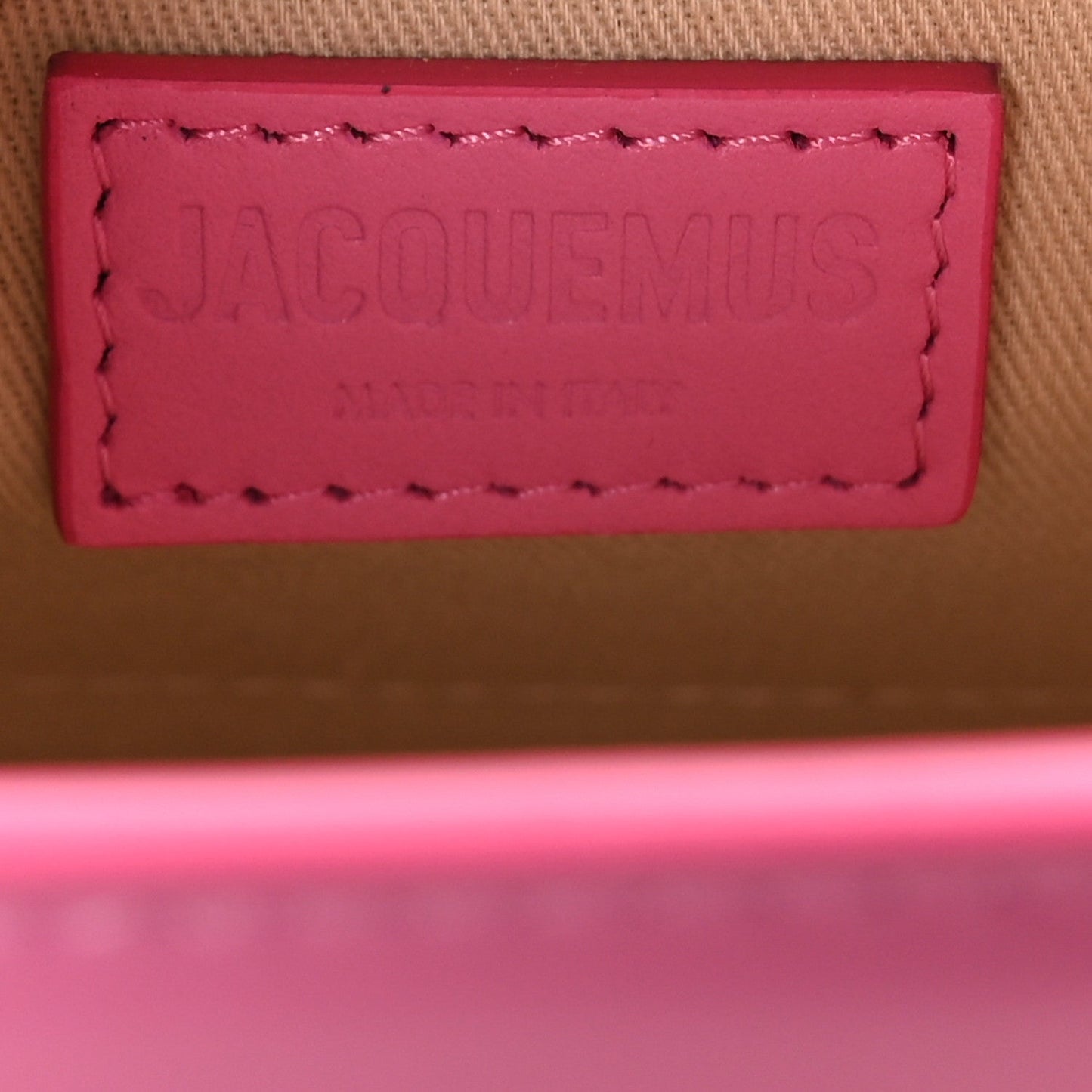 Jacquemus Smooth Calfskin Le Grand Chiquito Light Pink