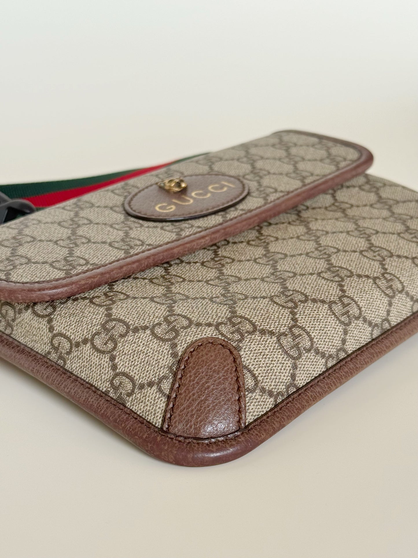 Gucci GG Monogram Neo   Web Belt Bag