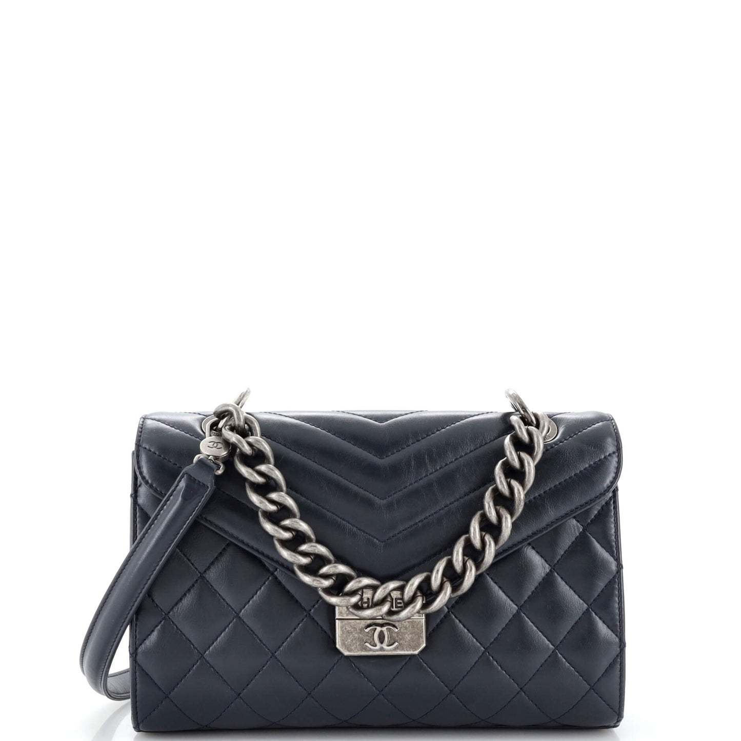 CHANEL Mad About Quilting Flap Bag Quilted Calfskin Medium