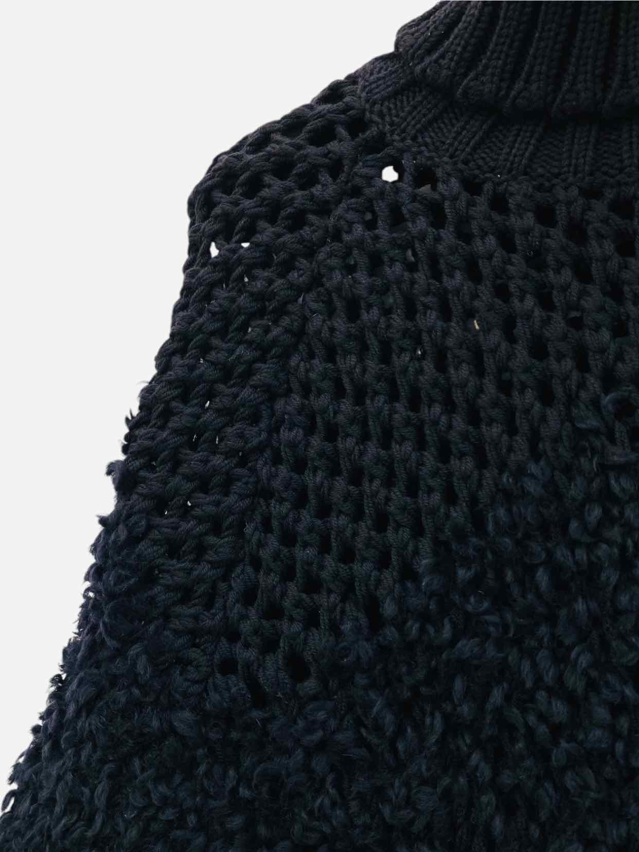 CHRISTIAN DIOR Knitted Black Size US 6 Coat