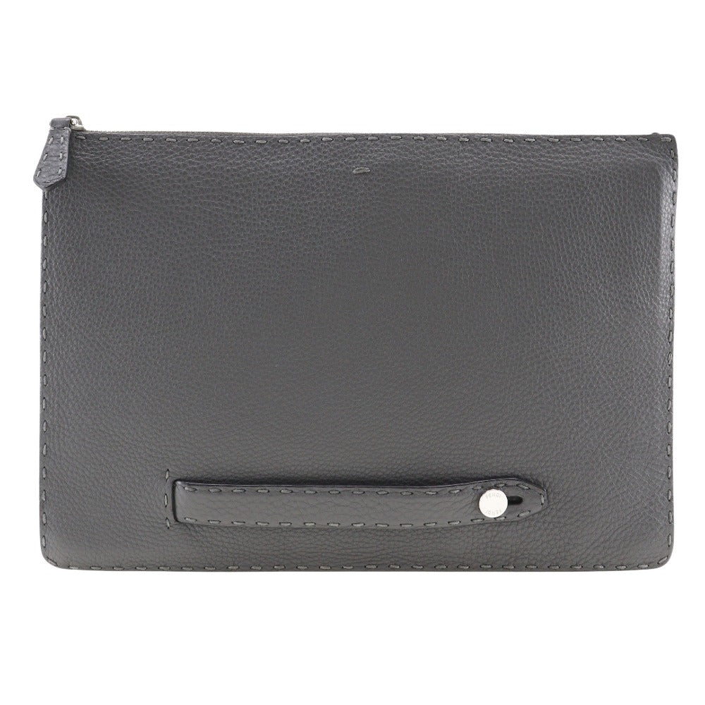 Fendi Selleria  Leather Clutch Bag