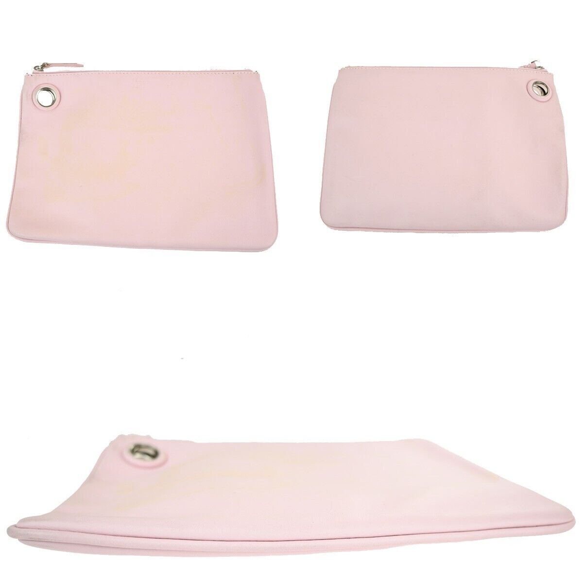 Fendi  Leather Clutch Bag