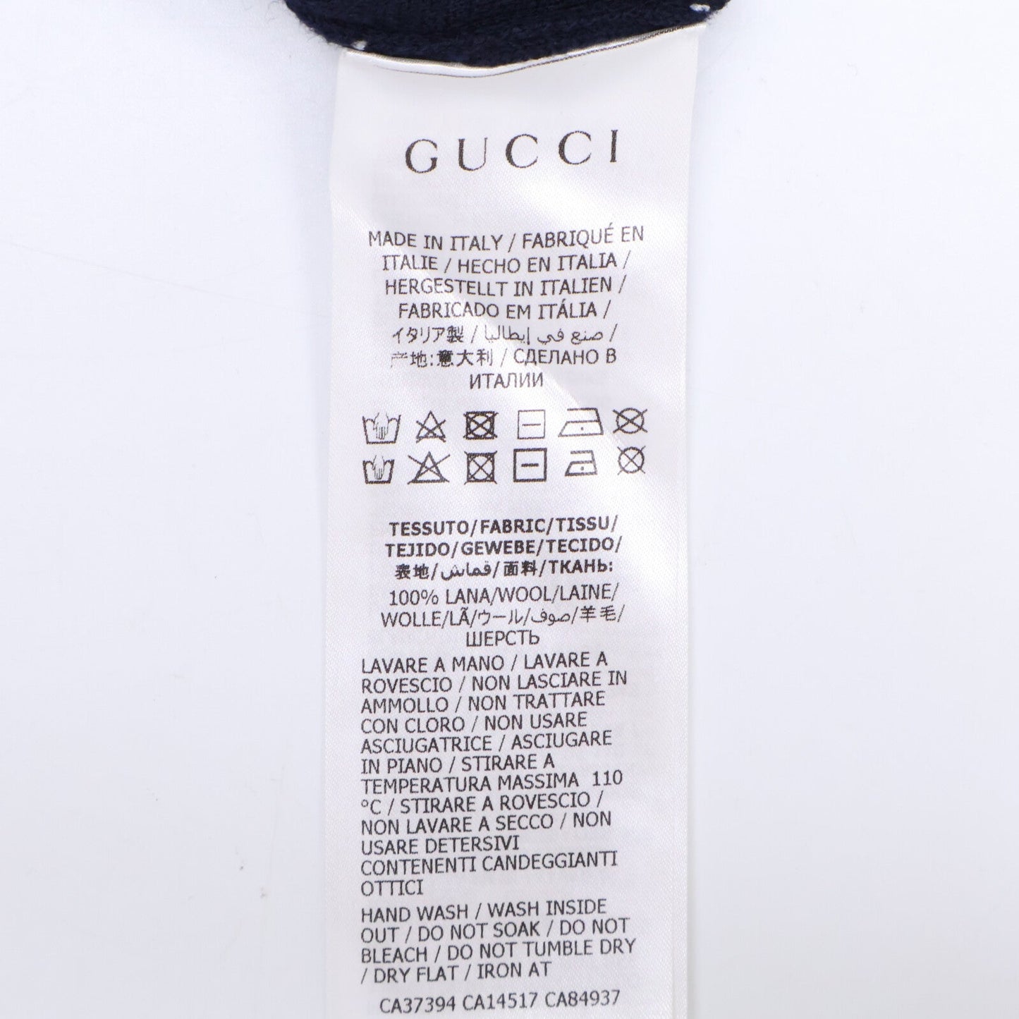 Gucci GG Pearl Button Wool Dress
