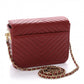 Chanel Calfskin Chevron Quilted Paris Hamburg Rock The Corner Minaudiere Bag