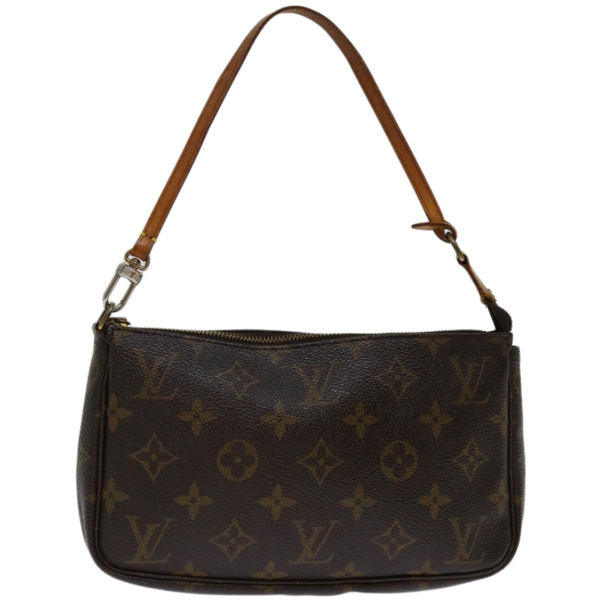 Louis Vuitton Pochette Accessoire  Canvas Clutch Bag