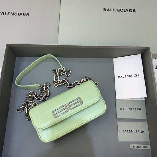 BLN-Ciaga Gossip Small On Chain Shoulder Bag Light Green, For Women,  Bags 7.4in/19cm