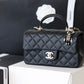 CHL -  Flap Bag Mini Doll Handle Bag 20AmeliaBlack