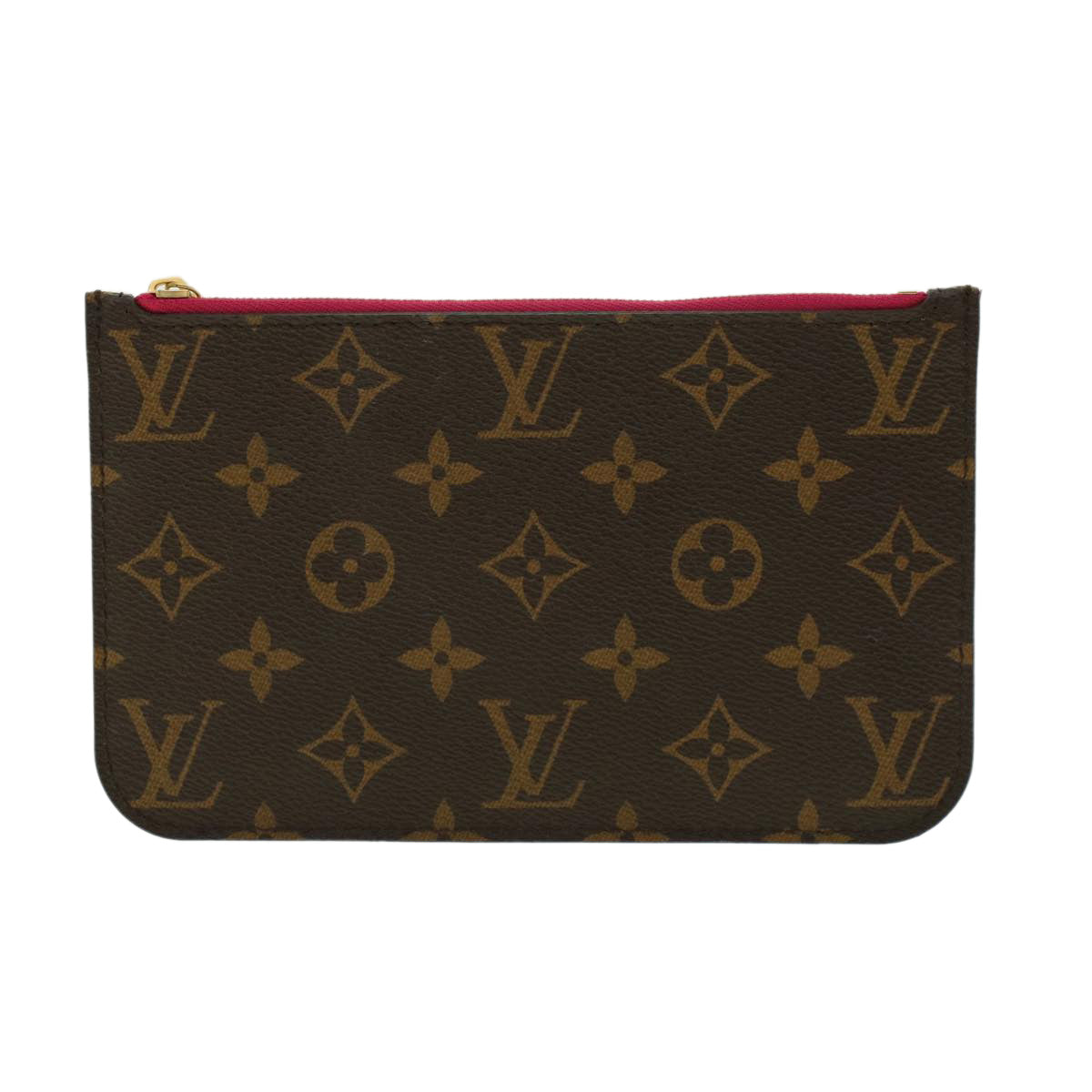 Louis Vuitton Pochette Neverfull  Canvas Clutch Bag